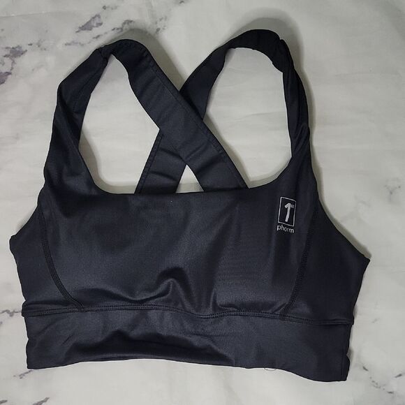 1st Phorm Black Sports Bra - Picture 1 of 4